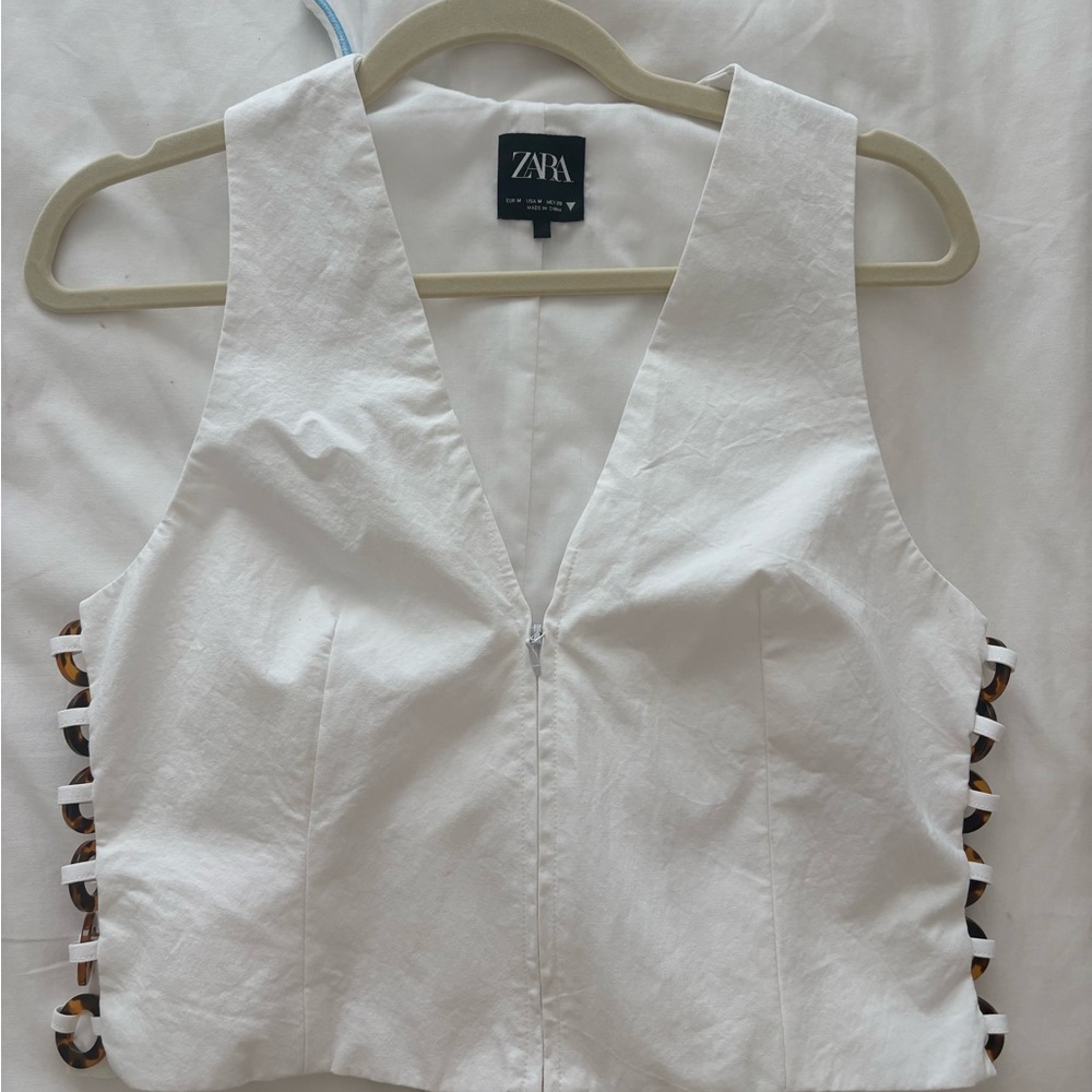 Zara tortoiseshell effect vest top NWOT
